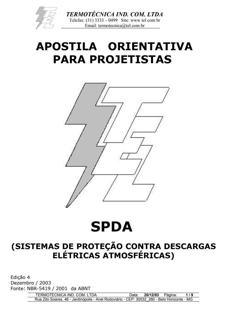 Apostila projetistas SPDA