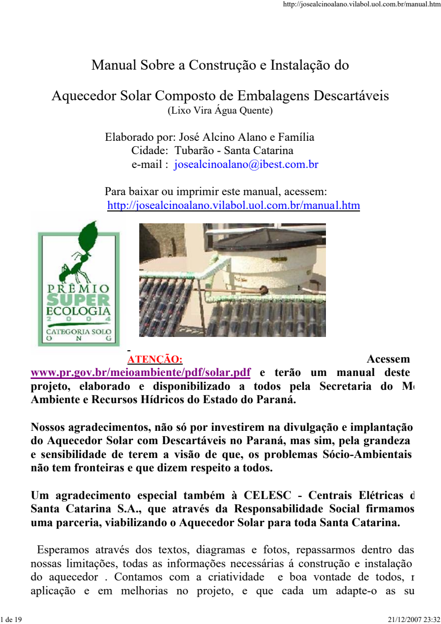 aquecedor solar